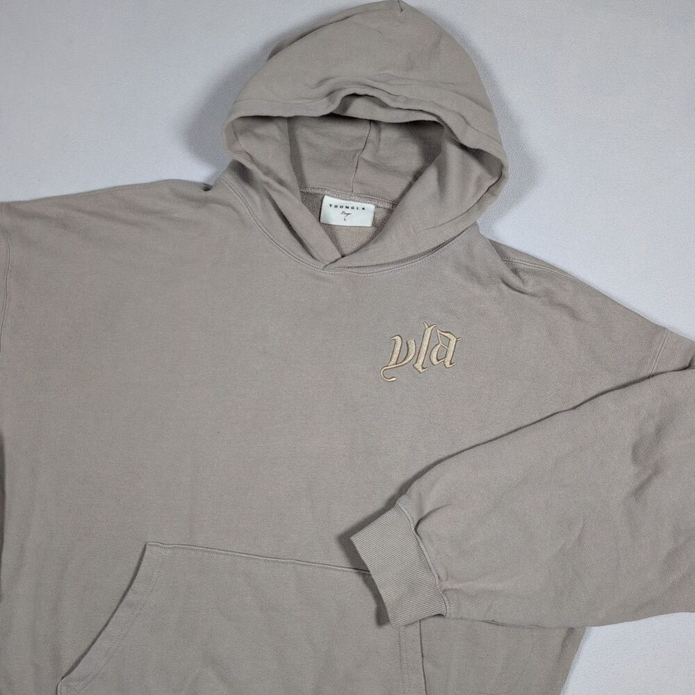 YOUNGLA OG 522 Marshmallow Oversized Hoodie Heather Gray Men’s L StreetWear